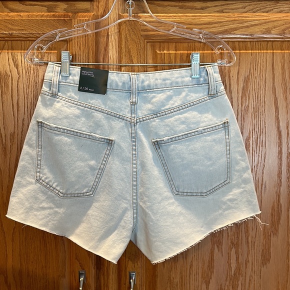 Wild Fable High Rise Cutoff Jean Shorts with front crochet panels and bu… - Picture 10 of 13